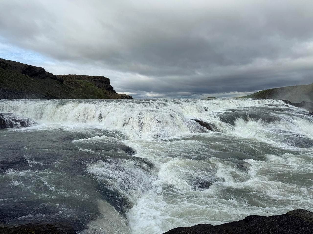 The upper cascade of Gullfoss