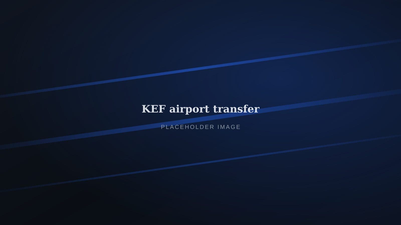Luxury van at Keflavík Airport